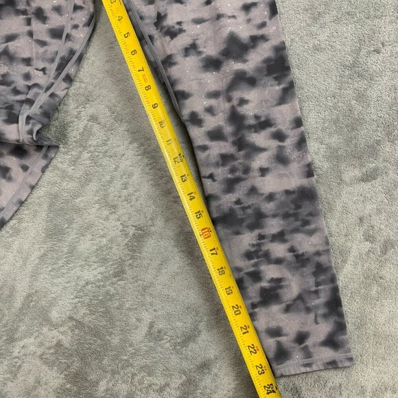 Varley Leggings Womens M Let's Go 24” Concrete Leaf Gray Workout Athleisure Gym - Picture 3 of 12